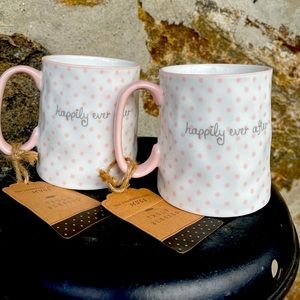 NWT Happily Ever After‎ Mugs (set of 2) by Ten Strawberry Street